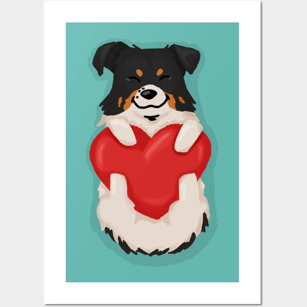 Corgi Mix / Borgi Love Wall Art by CorinnaSchlachter